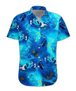 Gearhumans 3D Freediving Hawaii Shirt hawaii Short Sleeve Shirt S