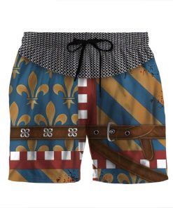 Gearhumans 3D French Cavalier Custom Beach Shorts Swim Trunks GV100731 Men Shorts Men Shorts S
