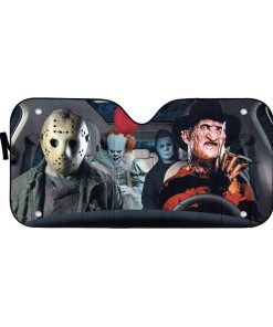 gearhumans 3D Friday The 13th Custom Car Auto Sunshade GS31076 Auto Sunshade 57''x27.5'' 