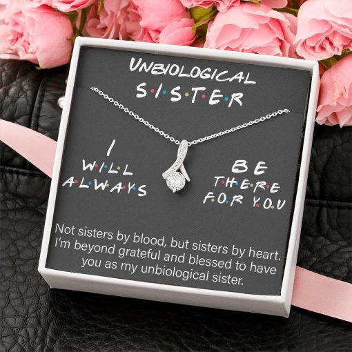 Gearhumans 3D Friendship Day Unbiological Sister Custom Hearts Necklace With Message Card 3 Gearhumans 3D Friendship Day Unbiological Sister Custom Hearts Necklace With Message Card GW05076 ShineOn Fulfillment