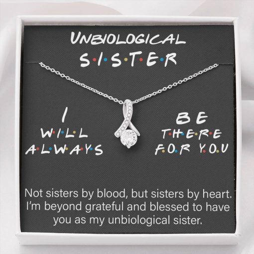 Gearhumans 3D Friendship Day Unbiological Sister Custom Hearts Necklace With Message Card 1 Gearhumans 3D Friendship Day Unbiological Sister Custom Hearts Necklace With Message Card GW05076 ShineOn Fulfillment Standard Box
