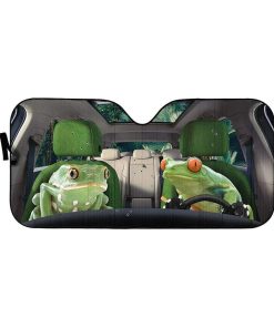 gearhumans 3D Frogs Custom Car Auto Sunshade GS30066 Auto Sunshade 57''x27.5'' 