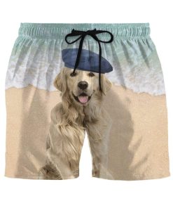 Gearhumans 3D Funny Labrador Retriever Custom Beach Shorts Swim Trunks GL08062 Men Shorts Men Shorts S 