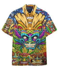 Gearhumans 3D Funny Tiki Custom Short Sleeve Shirt GS0107218 Hawai Shirt Hawai Shirt S 