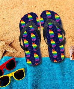 Gearhumans 3D Gay Cats In Space Custom Flip Flop GS26052121 Flipflop Women 35EU 