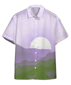 Gearhumans 3D Genderqueer Pride Sunrise Custom Hawaii Shirt GS24052123 Hawai Shirt Short Sleeve Shirt S 