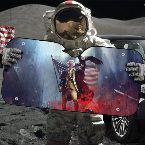 Gearhumans 3D George WARshington Custom Sunshade GO29062111 Auto Sunshade