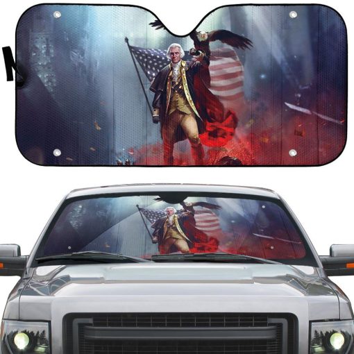 Gearhumans 3D George WARshington Custom Sunshade GO29062111 Auto Sunshade