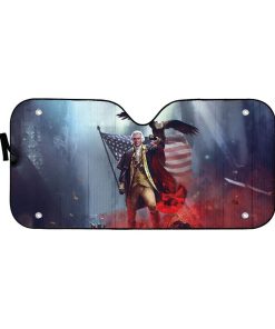 Gearhumans 3D George WARshington Custom Sunshade GO29062111 Auto Sunshade 57''x27.5'' 