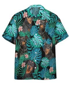 Gearhumans 3D German Pinscher Dog Summer Custom Short Sleeve Shirt GW19052119 Hawai Shirt Short Sleeve Shirt S 