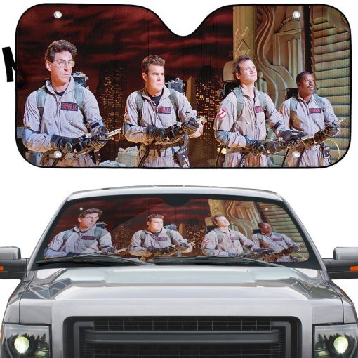 Gearhumans 3D Ghostbusters Custom Auto Car Sunshade GO04052121 Auto Sunshade