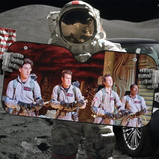 Gearhumans 3D Ghostbusters Custom Auto Car Sunshade GO04052121 Auto Sunshade