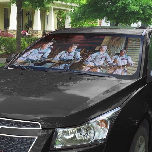 Gearhumans 3D Ghostbusters Custom Auto Car Sunshade GO04052121 Auto Sunshade