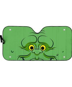 Gearhumans 3D Ghostbusters Slimer Custom Car Auto Sunshade GS29042121 Auto Sunshade 57''x27.5''