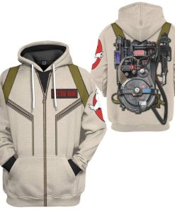 Gearhumans 3D Ghostbusters Venkman Hero Custom Name Tshirt Hoodie Apparel GV180114 3D Apparel Hoodie S 