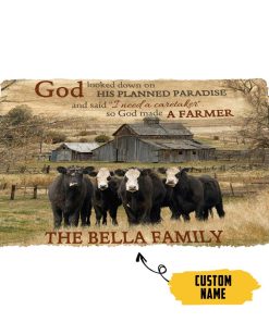 Gearhumans 3d God Made A Farmer Custom Name Doormat GO280410 Doormat Doormat S(15,8inchx23,6inch) 