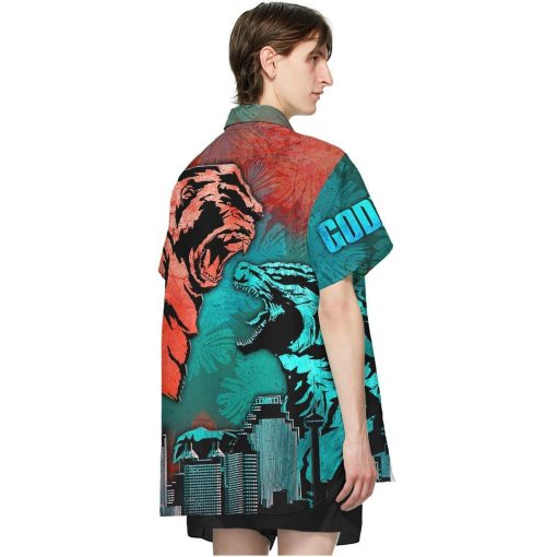 Gearhumans 3D Godzilla vs Kong Hawaii Shirt ZZ01045 Hawai Shirt