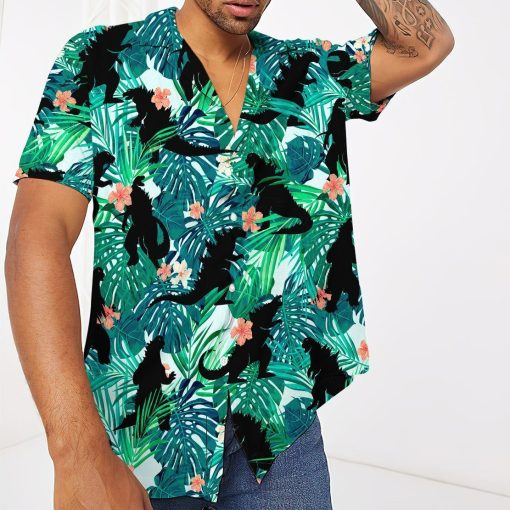 Gearhumans 3D Godzillla Hawaii Shirt ZZ06045 Hawai Shirt