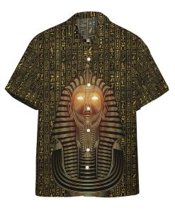 Gearhumans 3D Golden Pharaoh Custom Short Sleeves Shirt GO02072113 Hawai Shirt Hawai Shirt S 