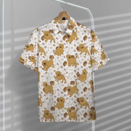 Gearhumans 3D Golden Retriever Custom Hawaii Shirt GO04052131 Hawai Shirt