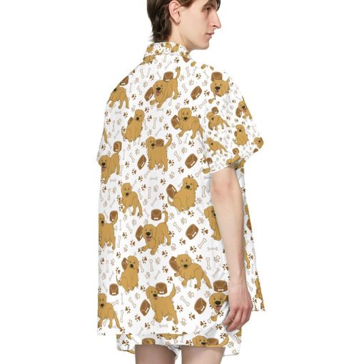 Gearhumans 3D Golden Retriever Custom Hawaii Shirt GO04052131 Hawai Shirt