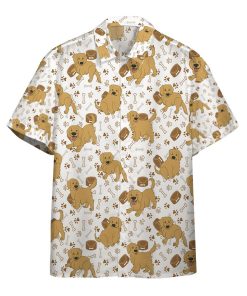 Gearhumans 3D Golden Retriever Custom Hawaii Shirt GO04052131 Hawai Shirt Short Sleeve Shirt S