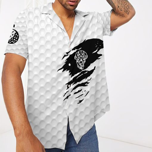 Gearhumans 3D Golden Retriever Golf Hawaii Shirt ZK0505211 Hawai Shirt
