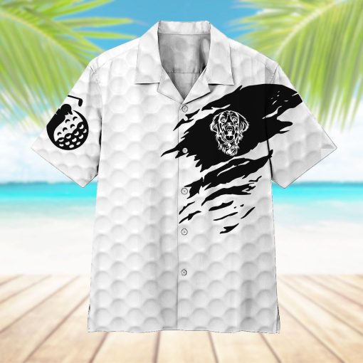Gearhumans 3D Golden Retriever Golf Hawaii Shirt ZK0505211 Hawai Shirt