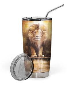 Gearhumans 3D Gorgeous Lions and Lamb Tumbler GS08049 Tumbler Long 20oz