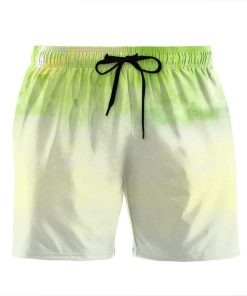 Gearhumans 3D Green Apple Custom Beach Shorts Swim Trunk GW28077 Men Shorts Men Shorts S