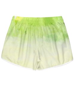 Gearhumans 3D Green Apple Custom Women Beach Shorts Swim Trunk GW2807711 Women Shorts Women Shorts XS