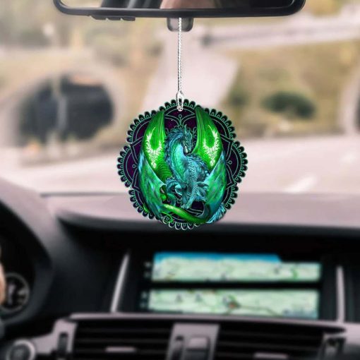 Gearhumans 3D Green Dragon Car Hanging GJ26052105 Car Hanging