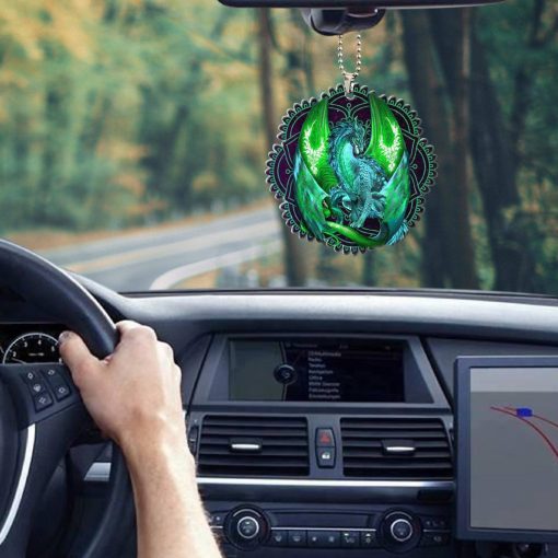 Gearhumans 3D Green Dragon Car Hanging GJ26052105 Car Hanging