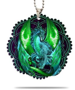 Gearhumans 3D Green Dragon Car Hanging GJ26052105 Car Hanging Car Hanging/1 Pack 