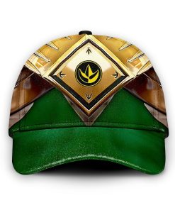 Gearhumans 3D Green Mighty Morphin Power Rangers Custom Name Cap GW020412 Cap Cap