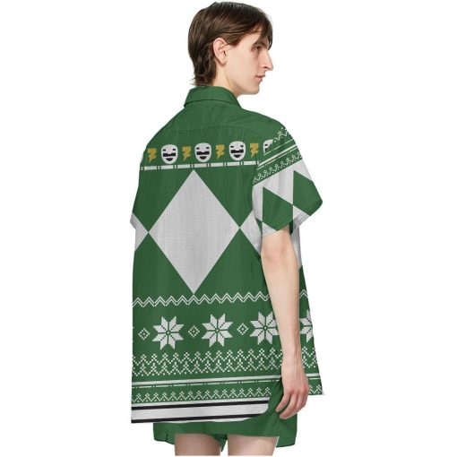Gearhumans 3D Green Power Ranger Hawaii Shirt ZB260323 Hawai Shirt