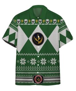 Gearhumans 3D Green Power Ranger Hawaii Shirt ZB260323 Hawai Shirt Short Sleeve Shirt S 
