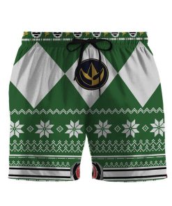 Gearhumans 3D Green Power Ranger Hawaii Shorts ZB260324 Men Shorts S