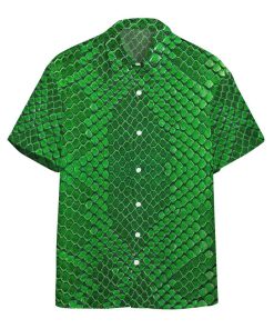 Gearhumans 3D Green Snake Hawaii Shirt ZK0706216 Hawai Shirt Short Sleeve Shirt S 