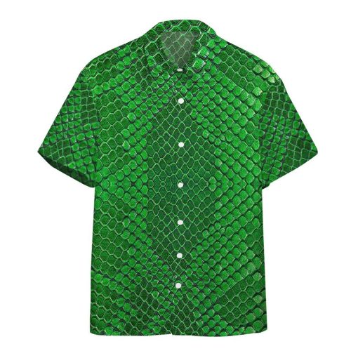 Gearhumans 3D Green Snake Hawaii Shirt ZK0706216 Hawai Shirt Short Sleeve Shirt S