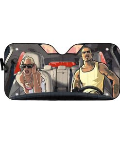 gearhumans 3D GTA San Andreas Sunshade GS01078 Auto Sunshade 57''x27.5'' 