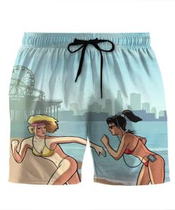 Gearhumans 3D GTA Vice City Stories Custom Beach Shorts Swim Trunks GL200711 Men Shorts Men Shorts S