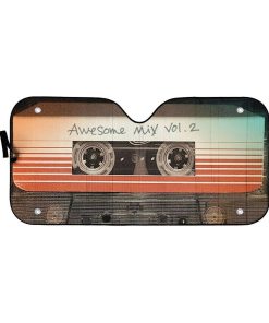 Gearhumans 3D Guardians Of The Galaxy Awesome Mix Vol 2 Auto Sun Shade ZK0705215 Auto Sunshade 57''x27.5'' 