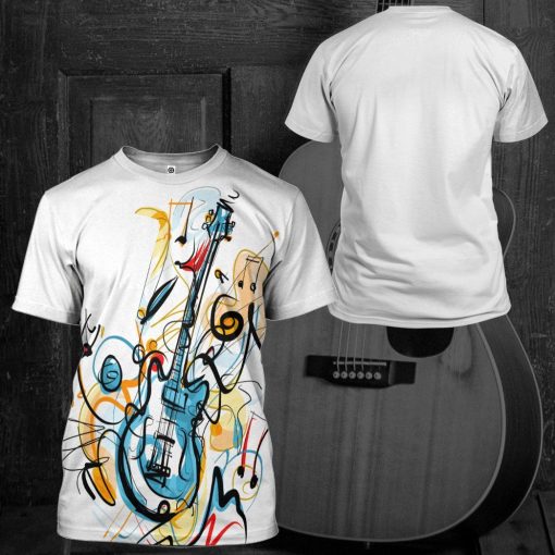 Gearhumans 3D Guitar Custom Tshirt Hoodie Apparel GW02062127 3D Apparel