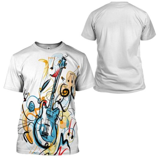 Gearhumans 3D Guitar Custom Tshirt Hoodie Apparel GW02062127 3D Apparel