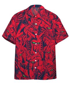 Gearhumans 3D Gundam Camo Custom Men Short Sleeves Shirt GO07072110 Hawai Shirt Hawai Shirt S 