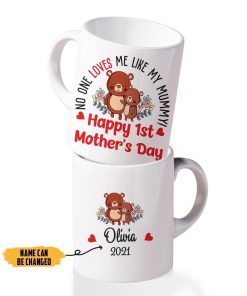 Gearhumans 3D Happy 1st Mothers Day Custom Name Mug GO250317 Mug