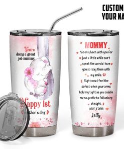 Gearhumans 3D Happy First Mothers Day Gift To Mommy Custom Name Tumbler GO16042117 Tumbler 