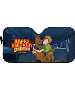 gearhumans 3D Happy Halloween Scooby Doo Custom Car Auto Sunshade Custom Car Auto Sunshade GL21079 Auto Sunshade 57''x27.5'' 