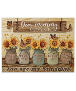 Gearhumans 3D Happy Mothers Day Dear Mommy Custom Canvas GO150415 Canvas 1 Piece Non Frame M